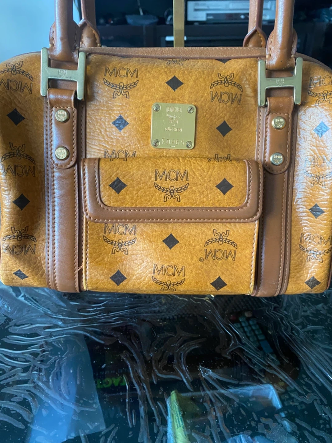 MCM Visetos Boston Bag - photo 2