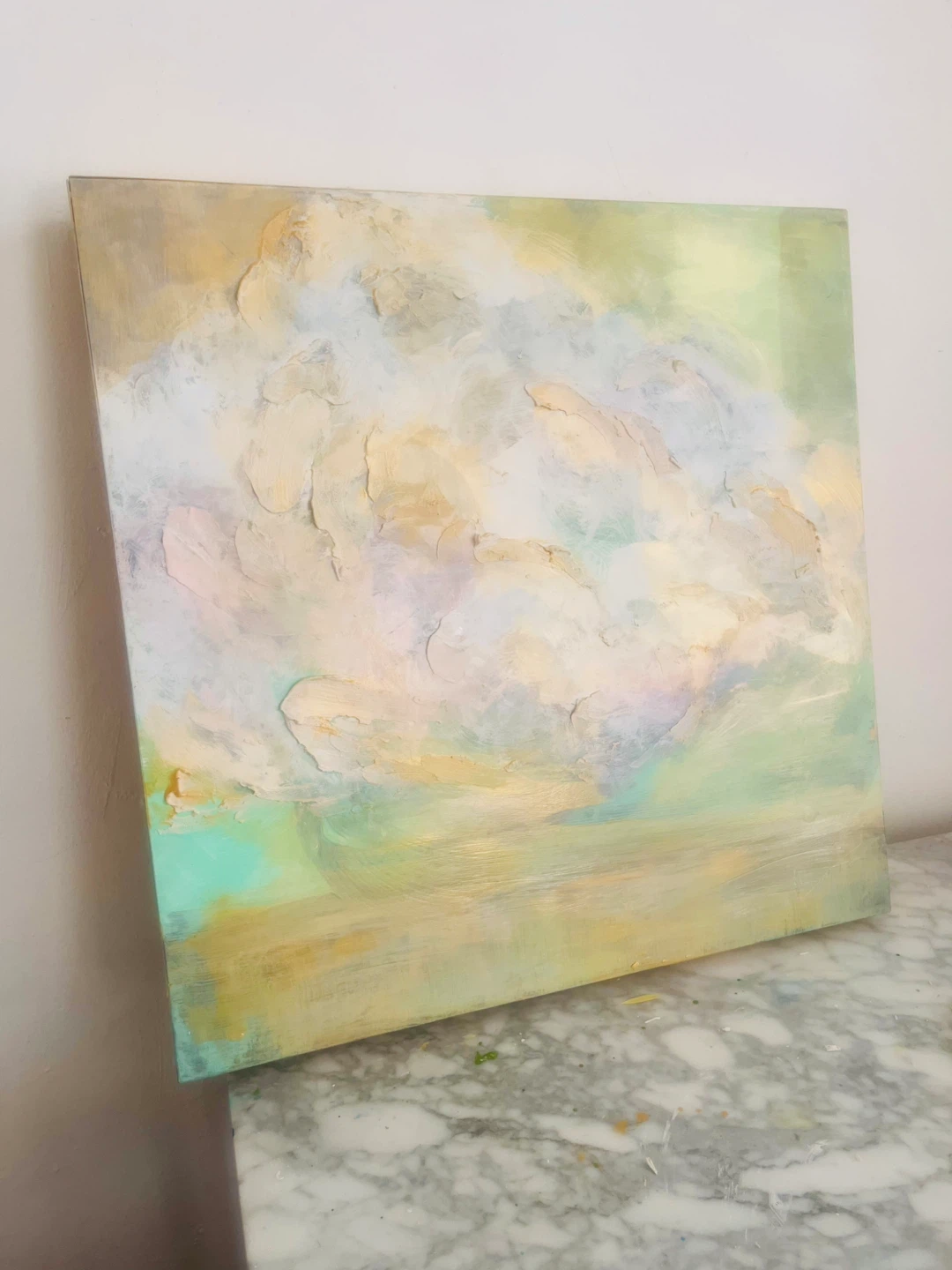 Abstract Textured Landscape Painting