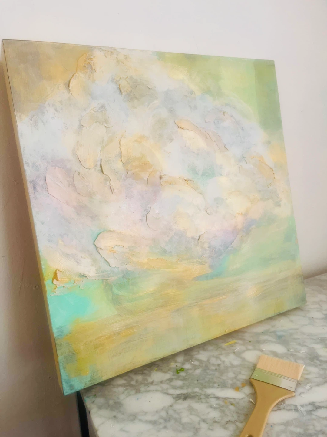 Abstract Textured Landscape Painting - photo 3