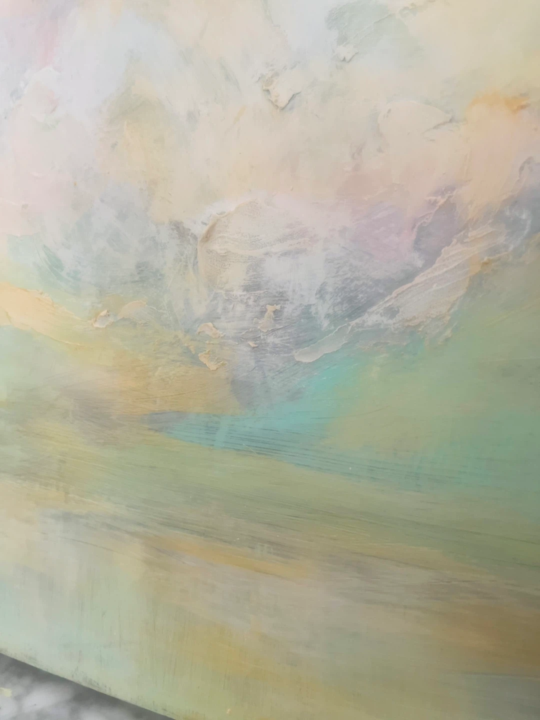Abstract Textured Landscape Painting - photo 5