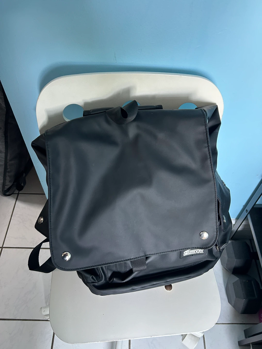Slazenger Black Messenger Bag