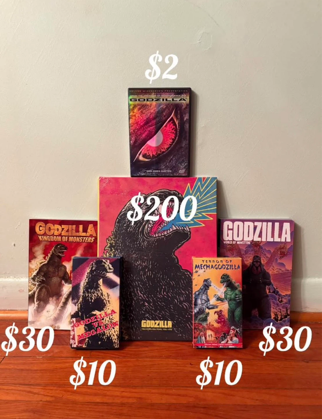 Godzilla Collection - DVD’s, Books, VHS, & Collector Set