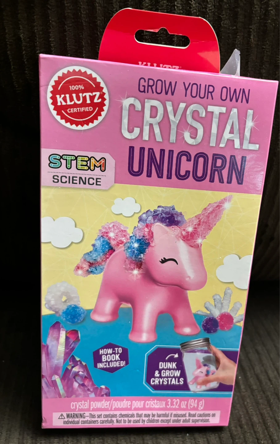 Klutz Grow Your Own Crystal Unicorn Science Kit