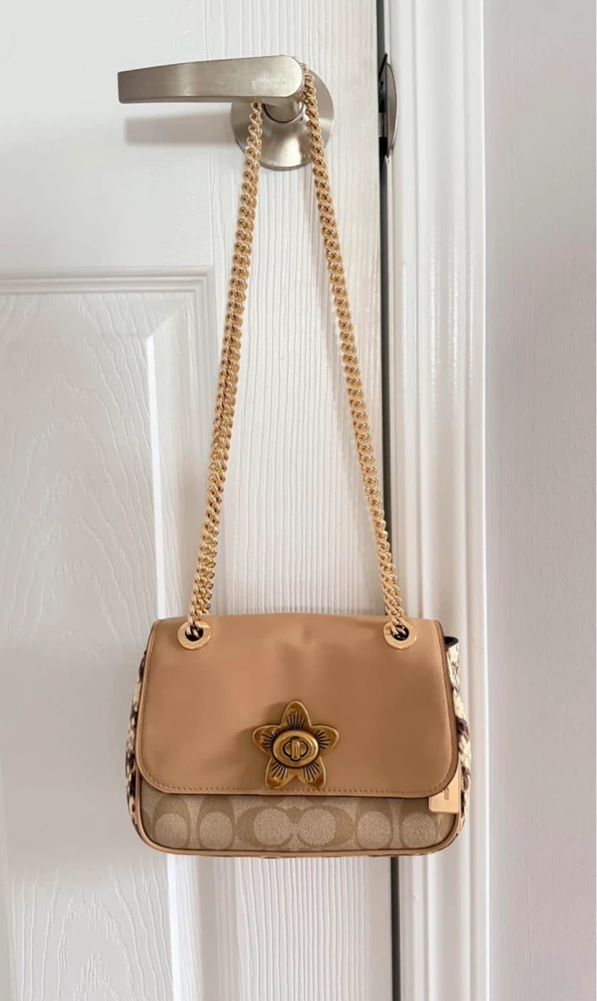 Coach Crossbody Bag with Signature Print and Snake Detail - photo 2