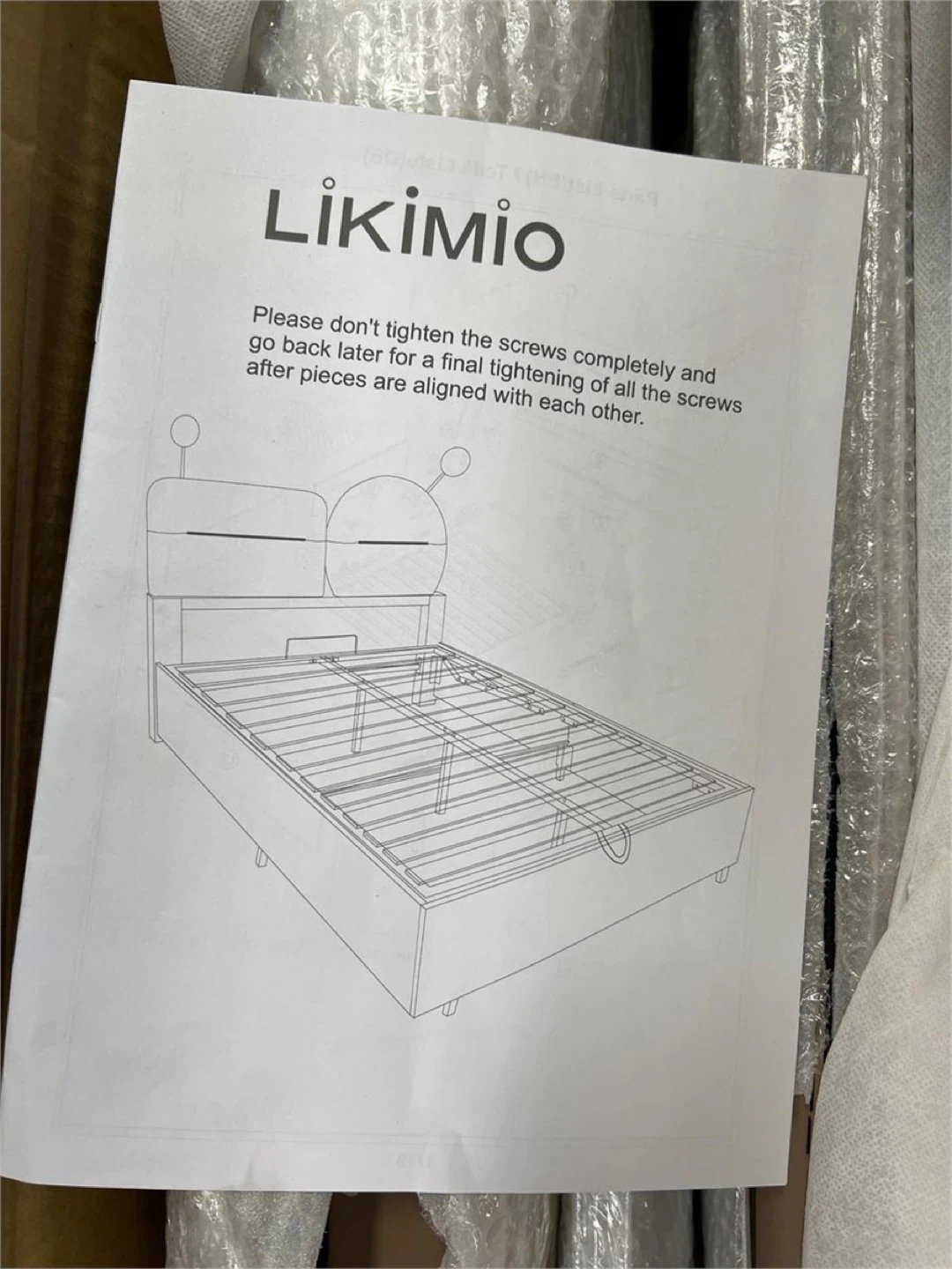 Likimio Brown Full Bed Frame with Lift Up Storage - photo 5