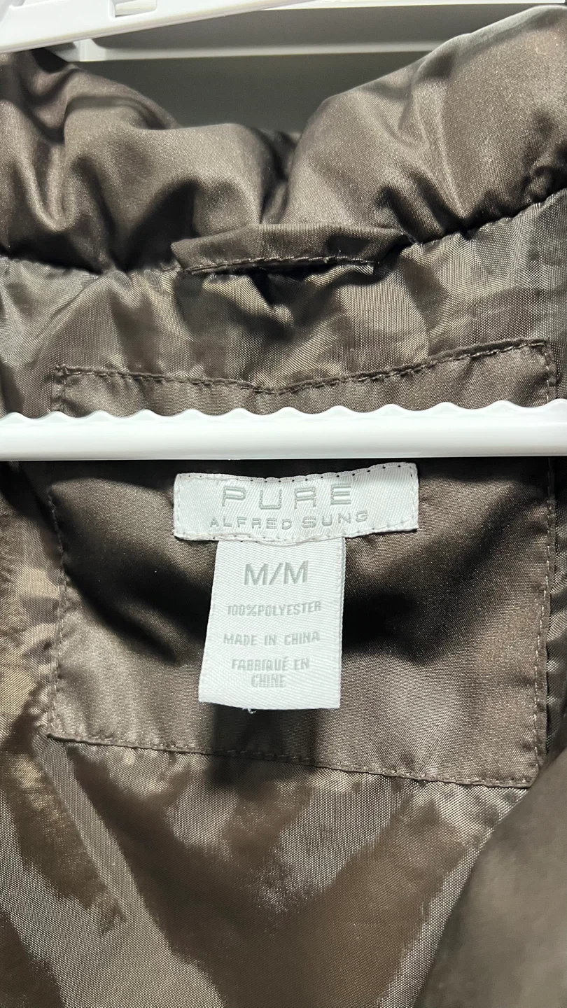 PURE Alfred Sung Brown Puffer Jacket - M/M - photo 3