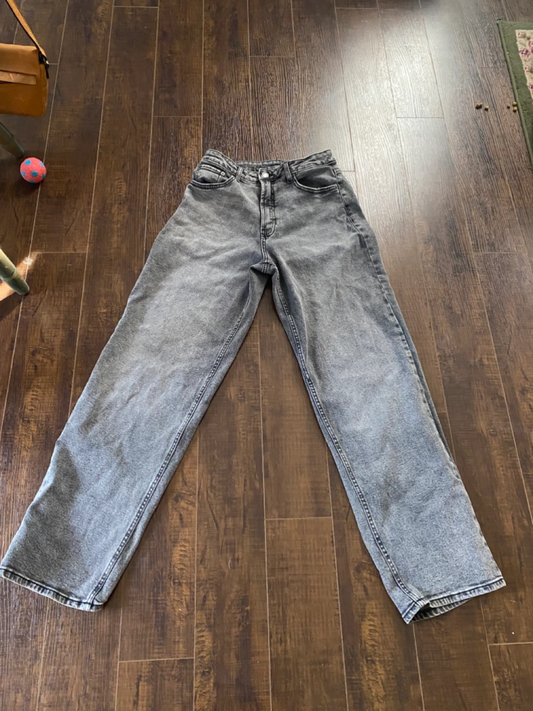 NO BOUNDARIES Grey Wide Leg Jeans Size 7