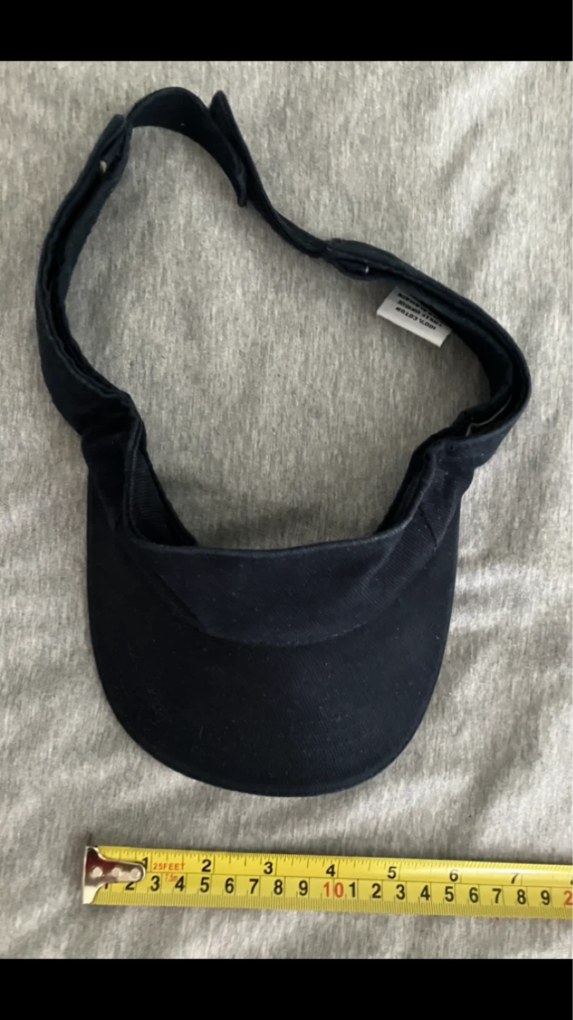Dark Blue/Black 100% Cotton Visor ☀️ 🌞 🏖️🏝️