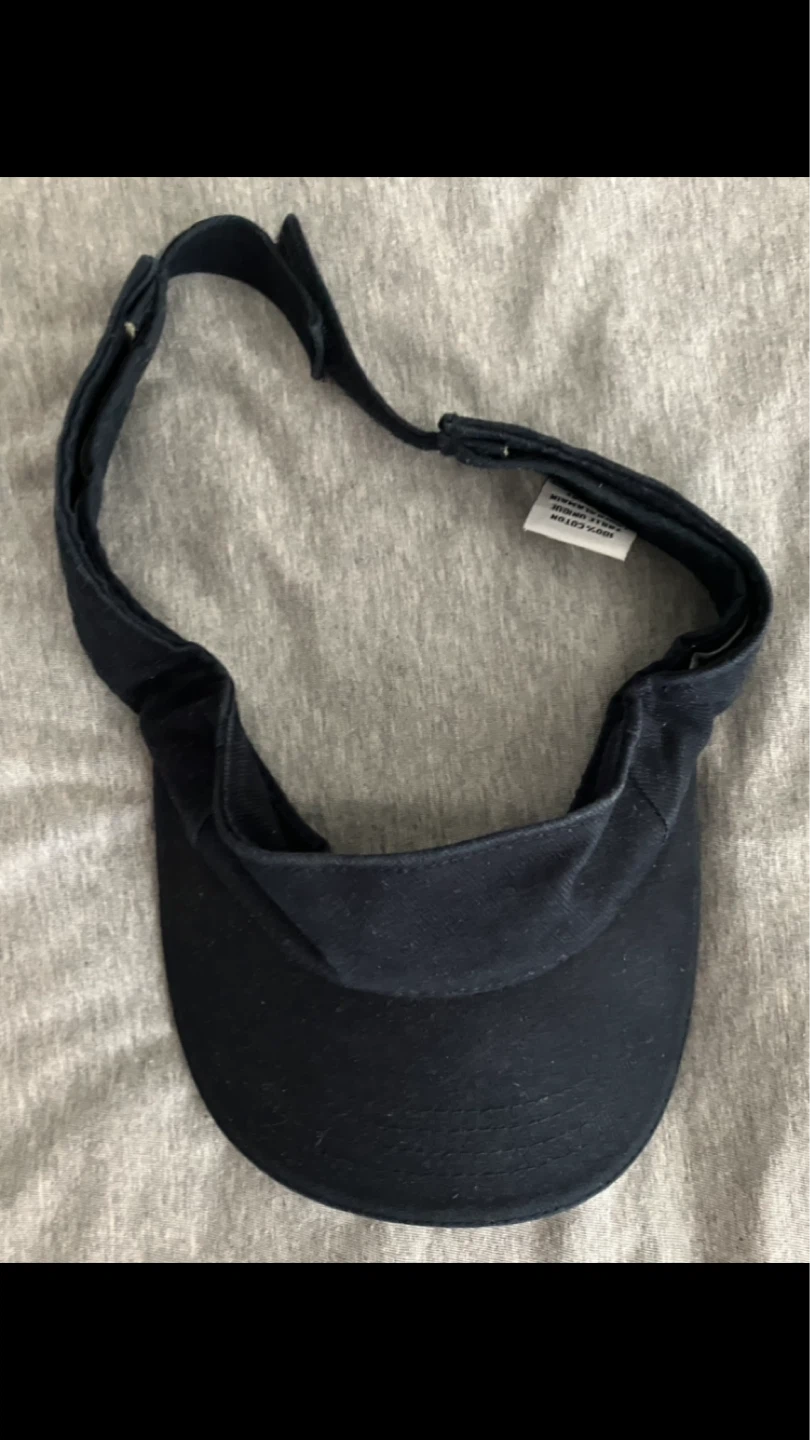 Dark Blue/Black 100% Cotton Visor ☀️ 🌞 🏖️🏝️ - photo 5
