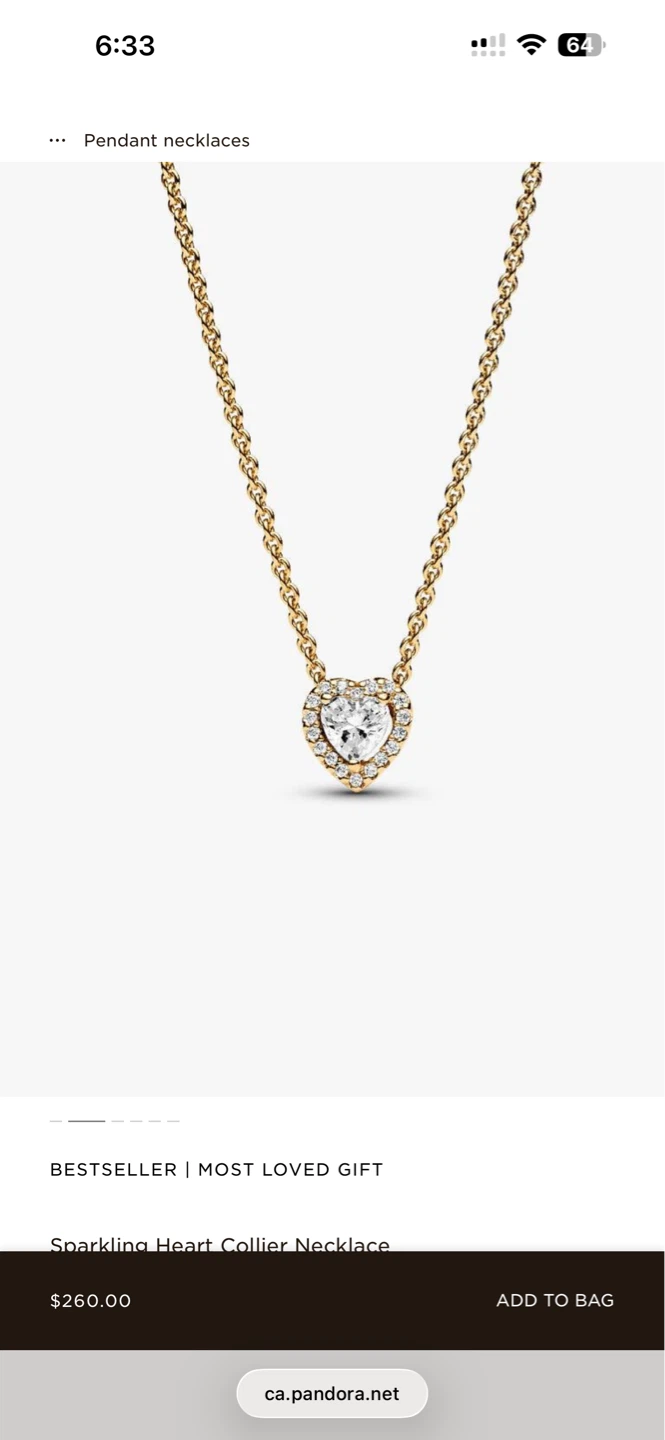 Pandora 14k Gold necklace - photo 2