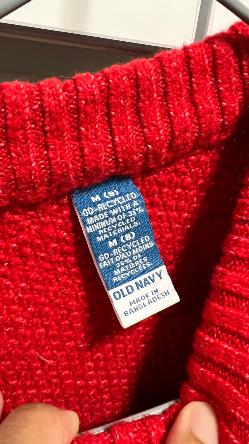 Old Navy Red Cable Knit Sweater - photo 3