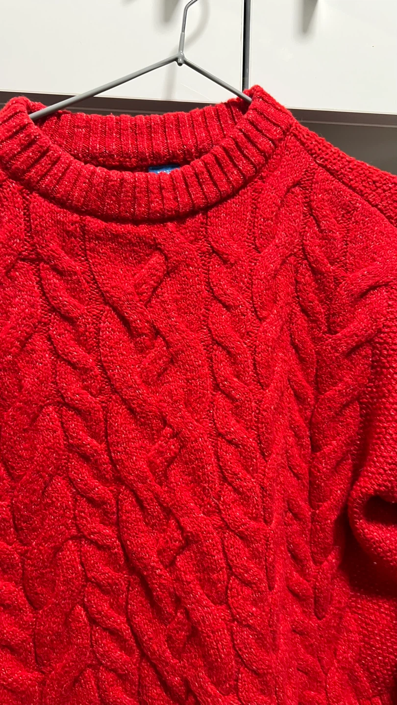 Old Navy Red Cable Knit Sweater - photo 2
