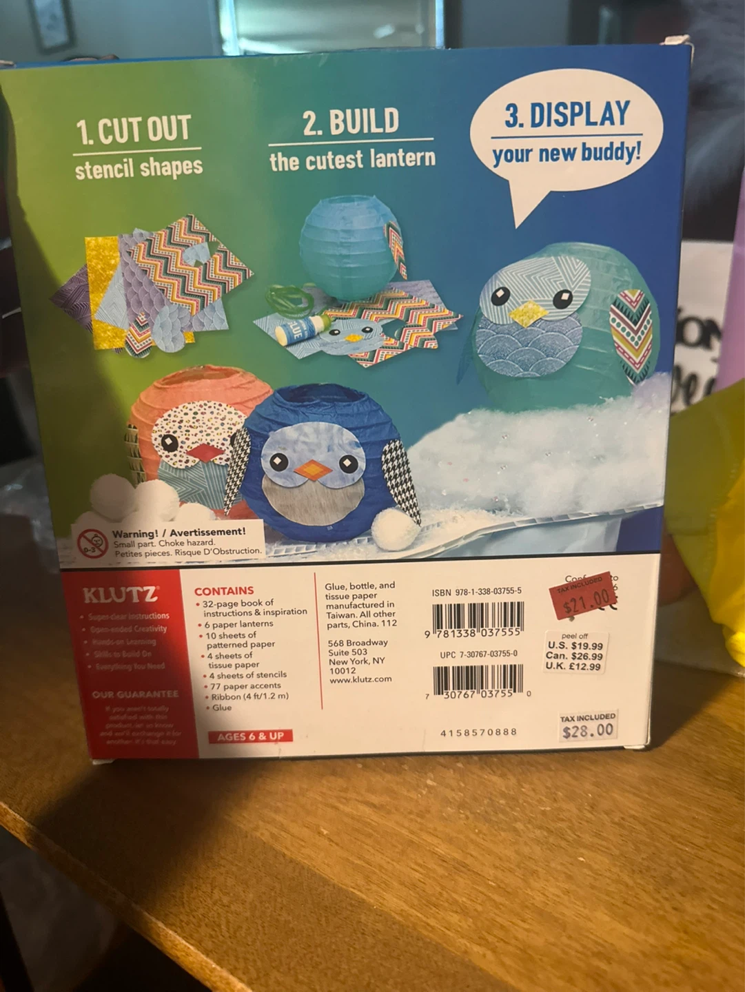 Klutz Make Paper Lantern Animals Craft Kit - photo 2