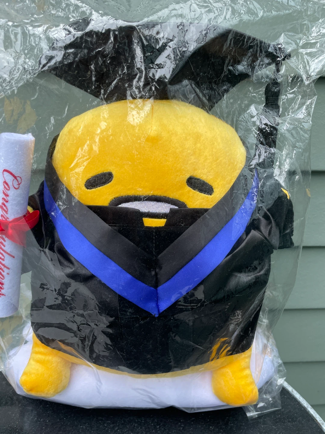 Gudetama Graduation Plush Toy 14” new - photo 2