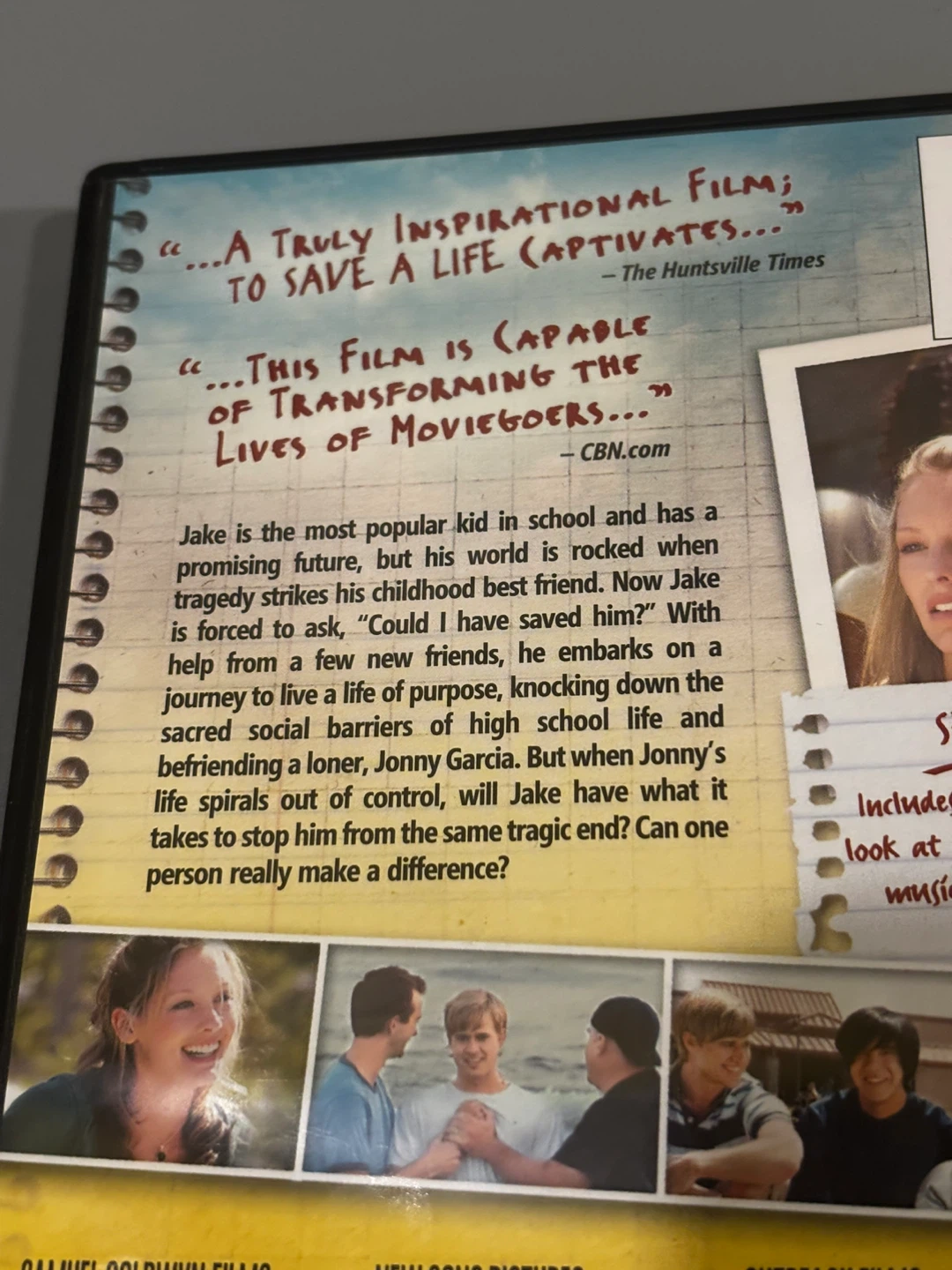 To Save a Life DVD - photo 4
