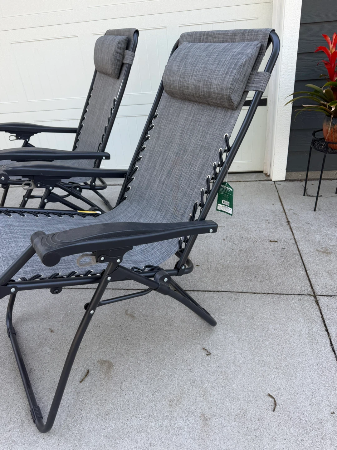 NEW Set of 2 Caravan Sports Gray Infinity Zero Gravity Chair - photo 3