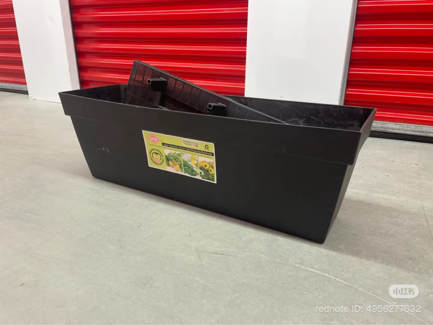 Black Rectangular Planter Box