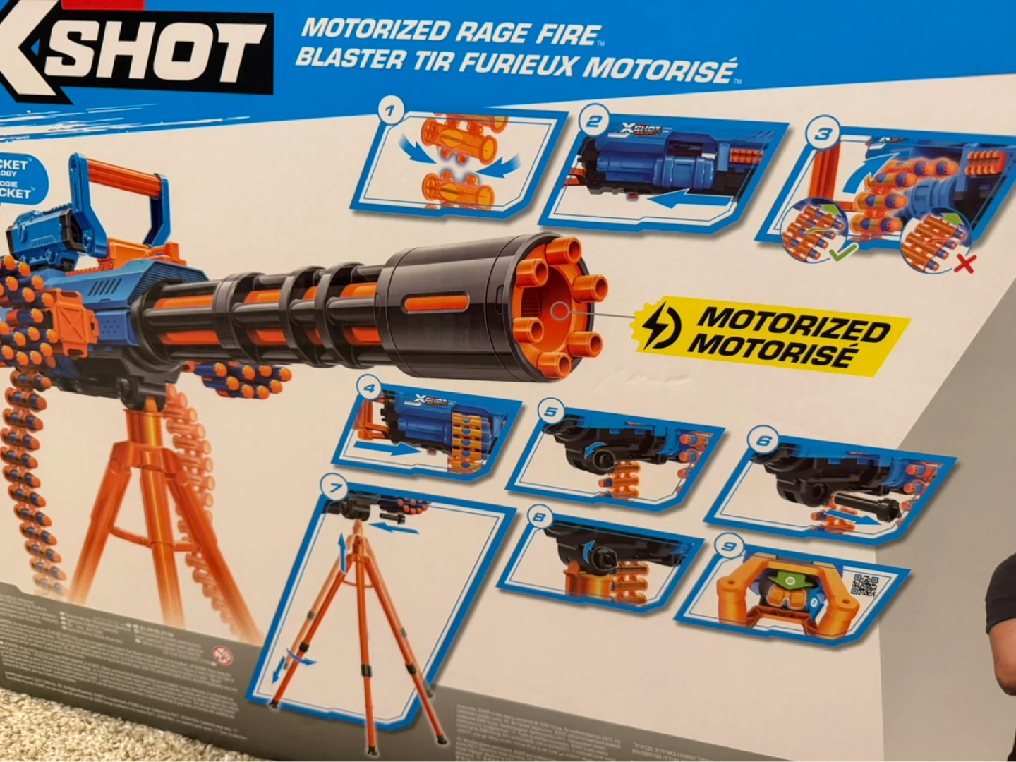 NIB!! Zuru X-Shot Motorized Rage Fire Insanity Blaster Toy - photo 3