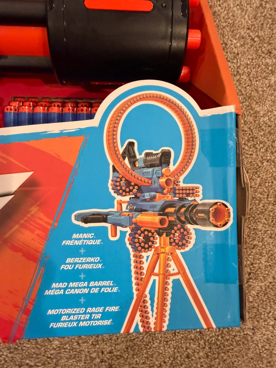 NIB!! Zuru X-Shot Motorized Rage Fire Insanity Blaster Toy - photo 5
