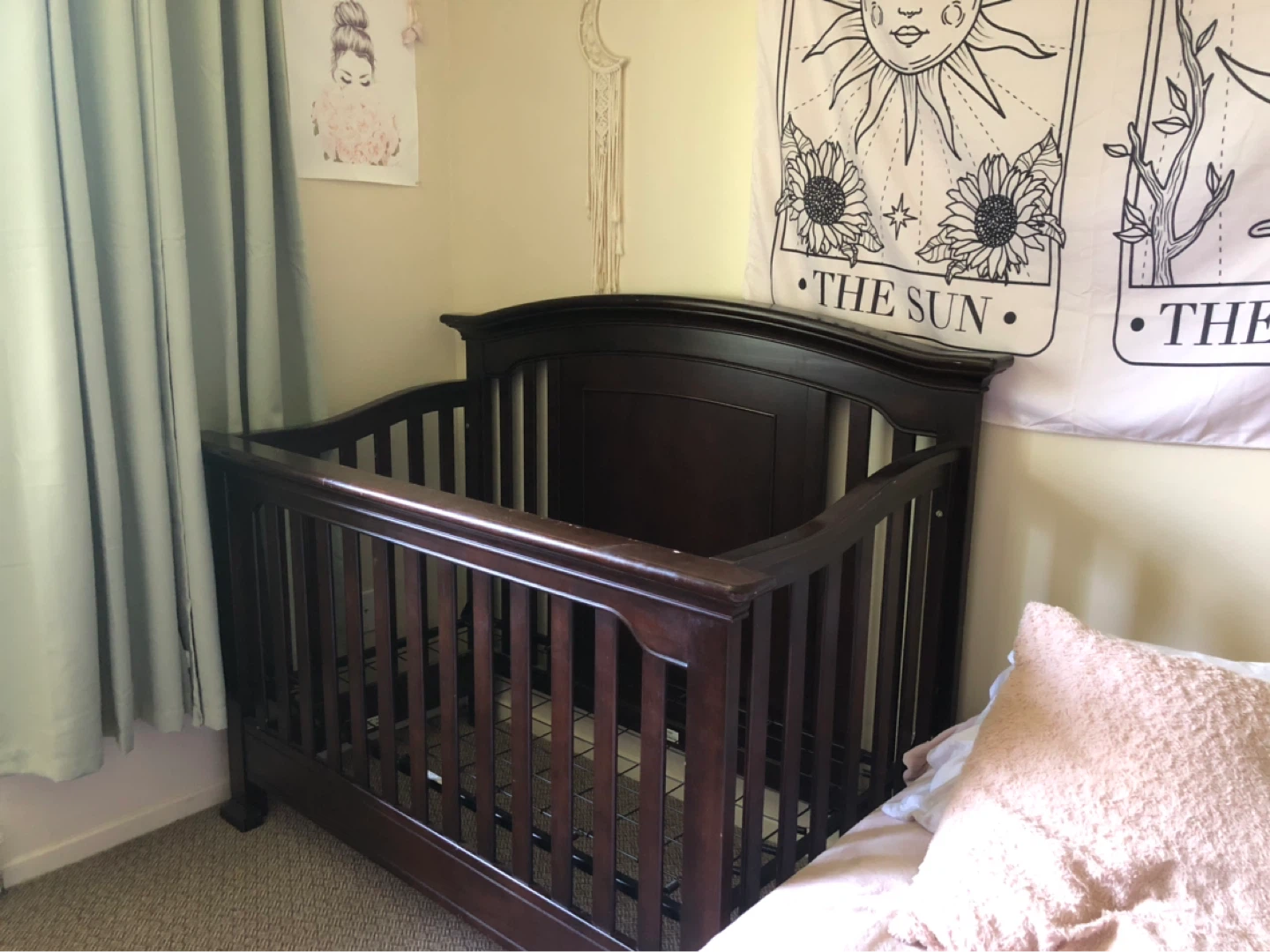 Dark Wood Baby Crib - photo 2