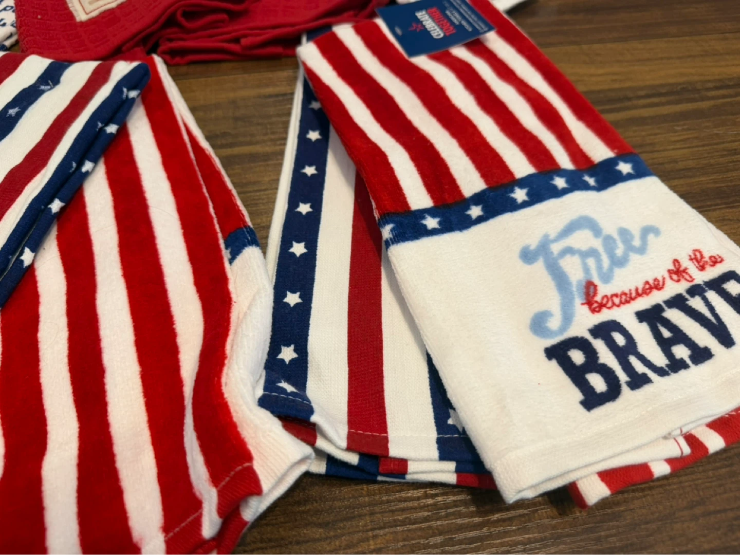 Lot of Patriotic 4th of July Kitchen Towels Freedom USA Flag - photo 2