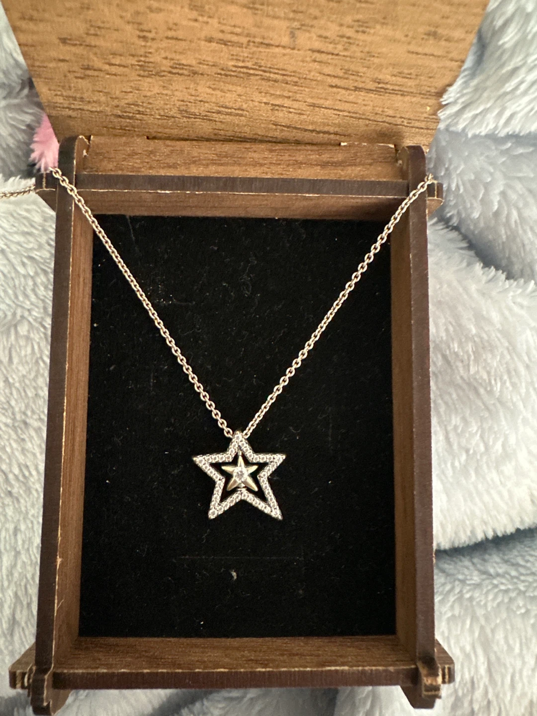 Pandora Star Pendant Necklace with Chain