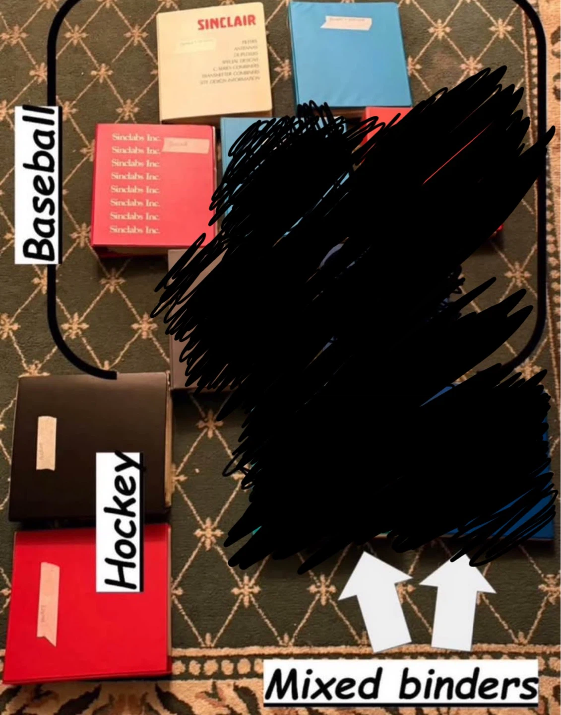 Lifelong sports card collection (5 binders left)