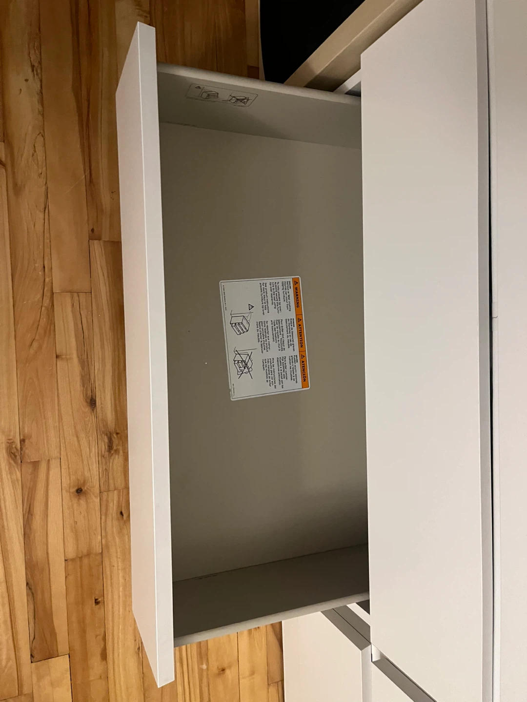 IKEA White 3-Drawer Dresser - photo 4