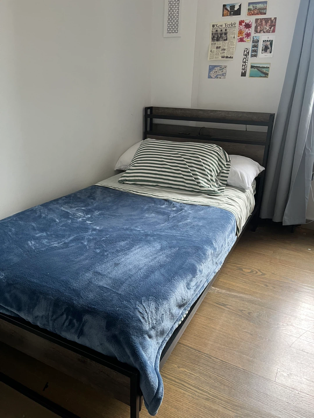 Twin Bed Frame, mattress and 2’’ Topper