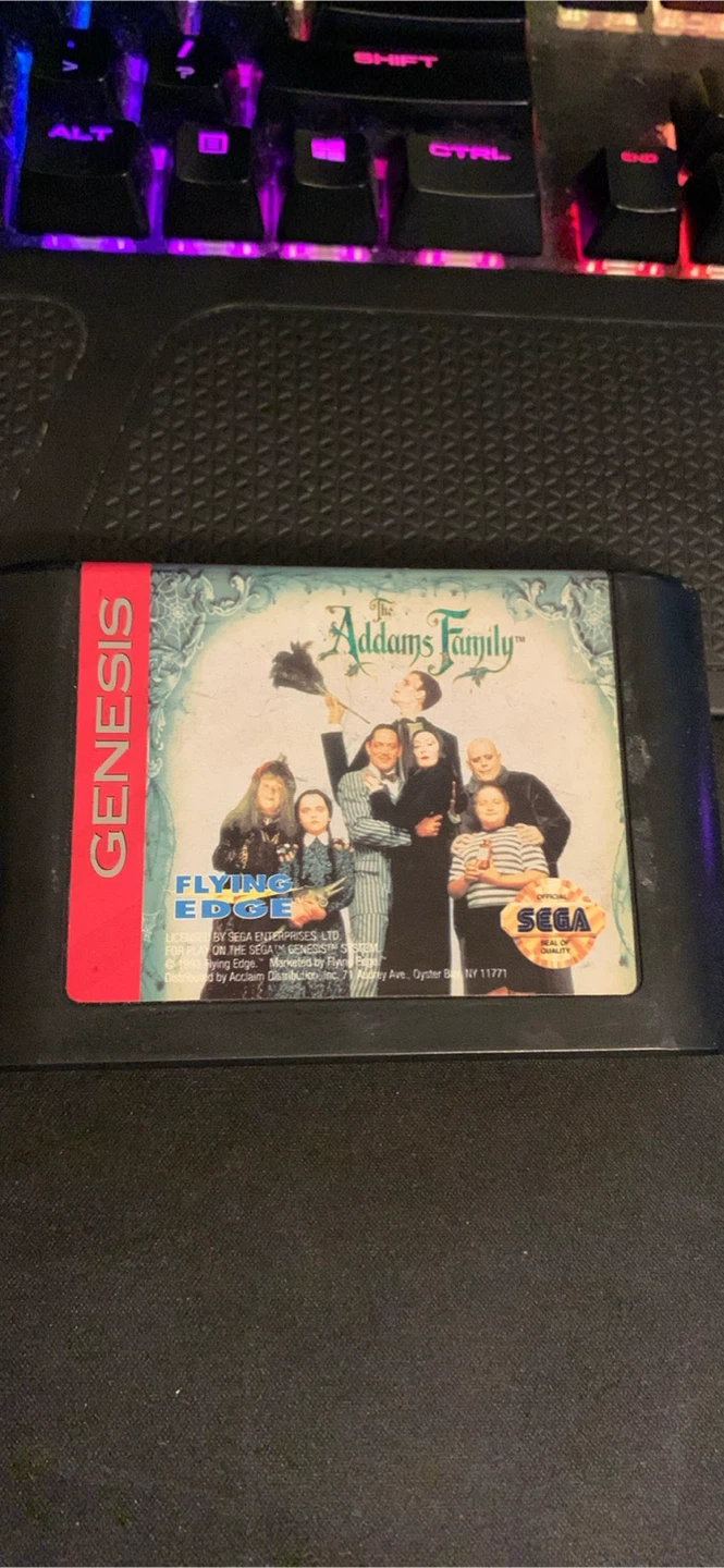 The Addams Family Video Game for Sega Genesis
