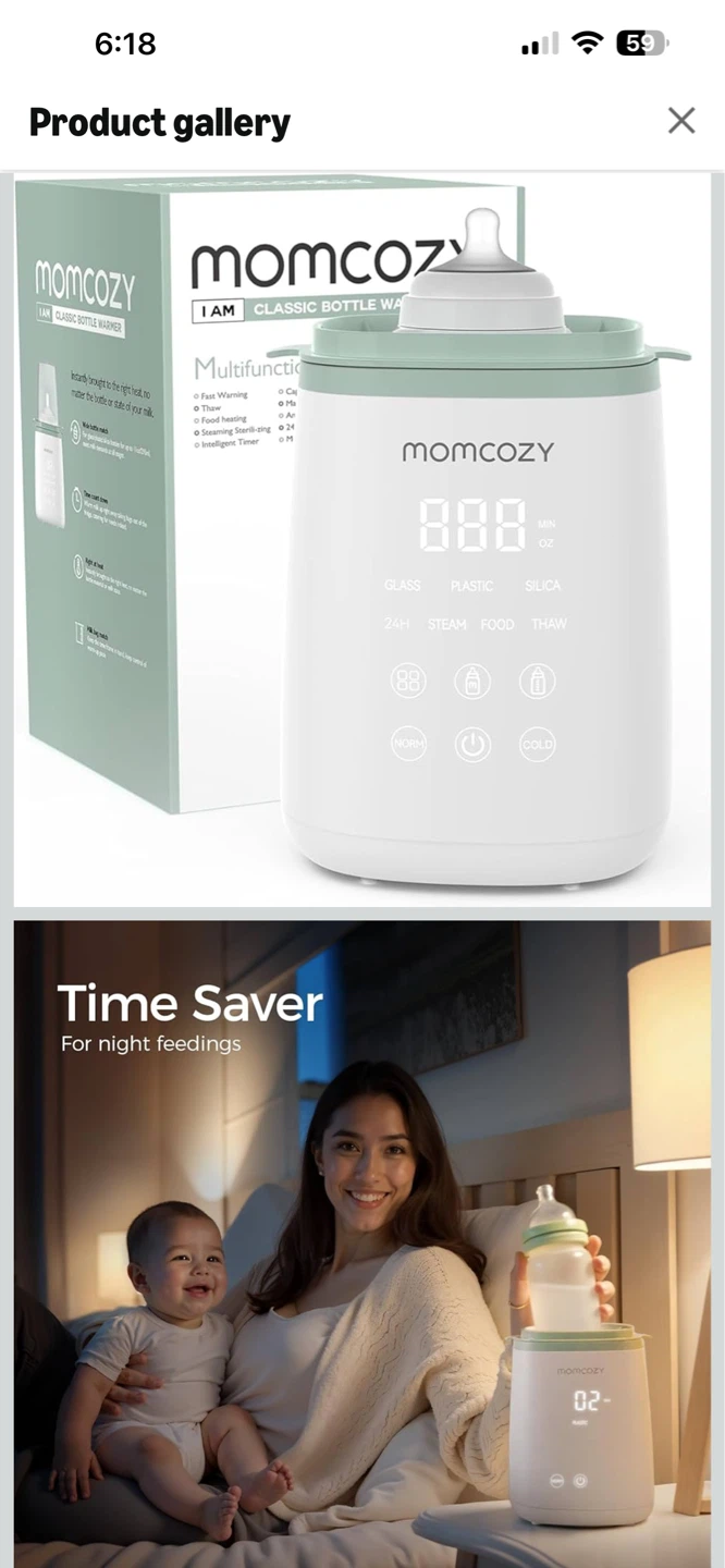 Momcozy Instant & Easily Warming Smart Baby Bottle Warmer - photo 2