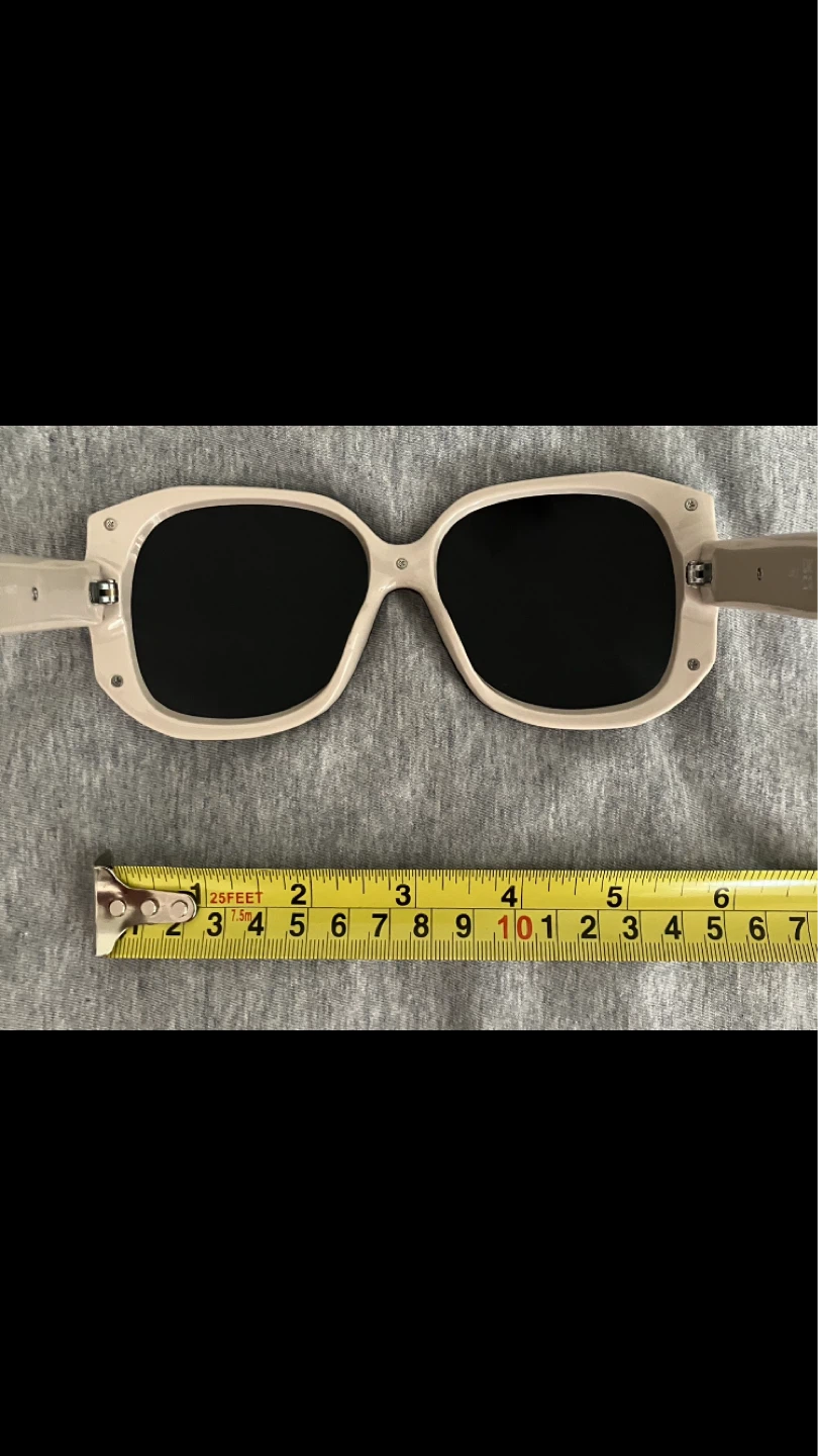 Oversized Black Rimless Sunglasses With Gold Accents 😎🖤 - photo 5