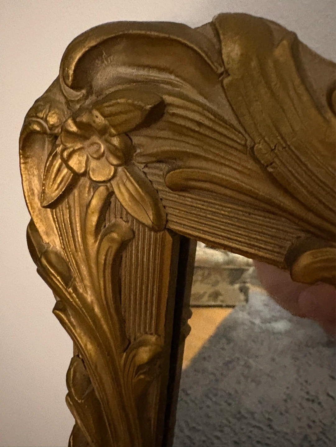 Stunning 30"x55" Gold Baroque Mirror – Priced to Move! - photo 2