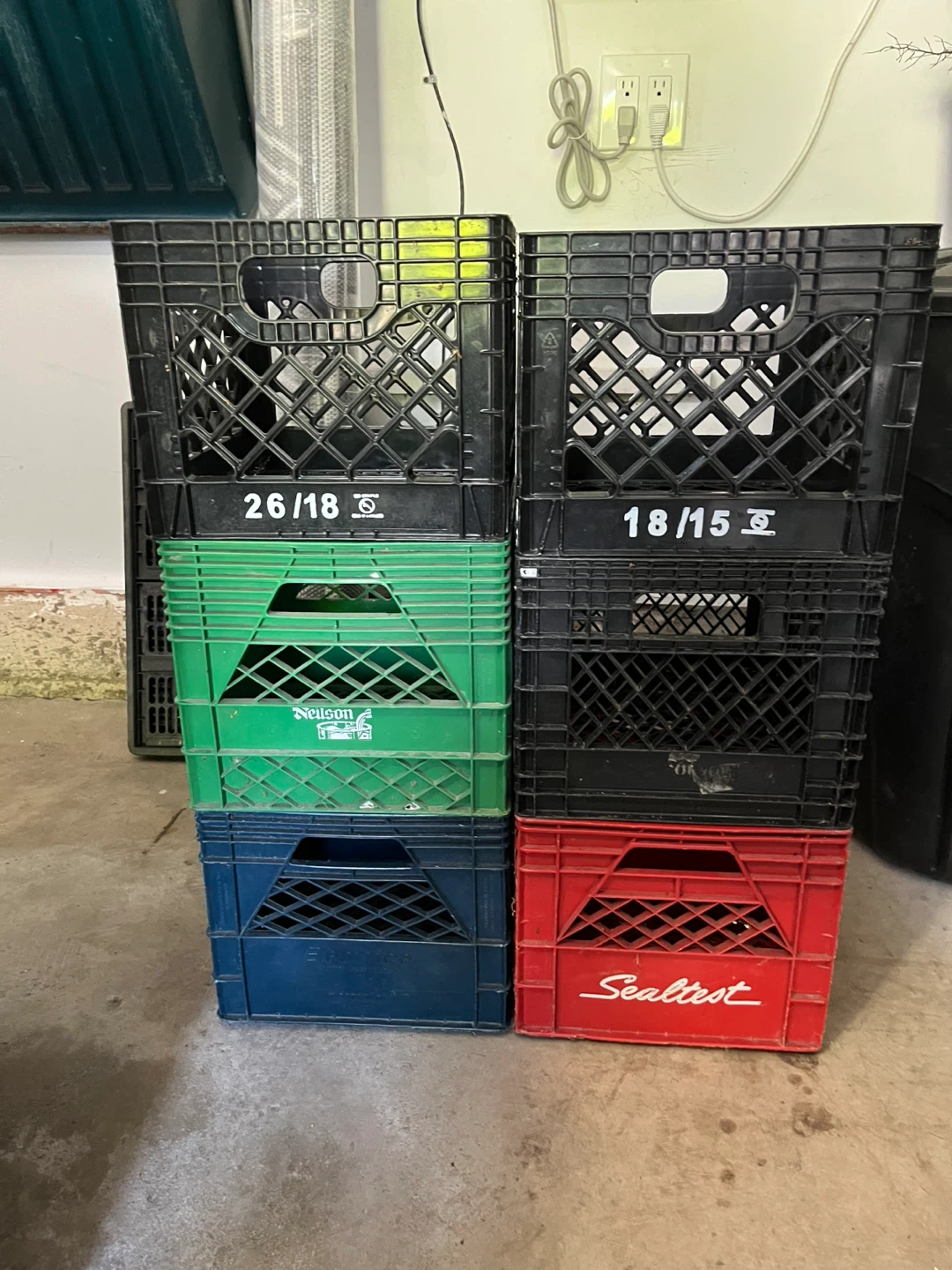 6 Milk Crates