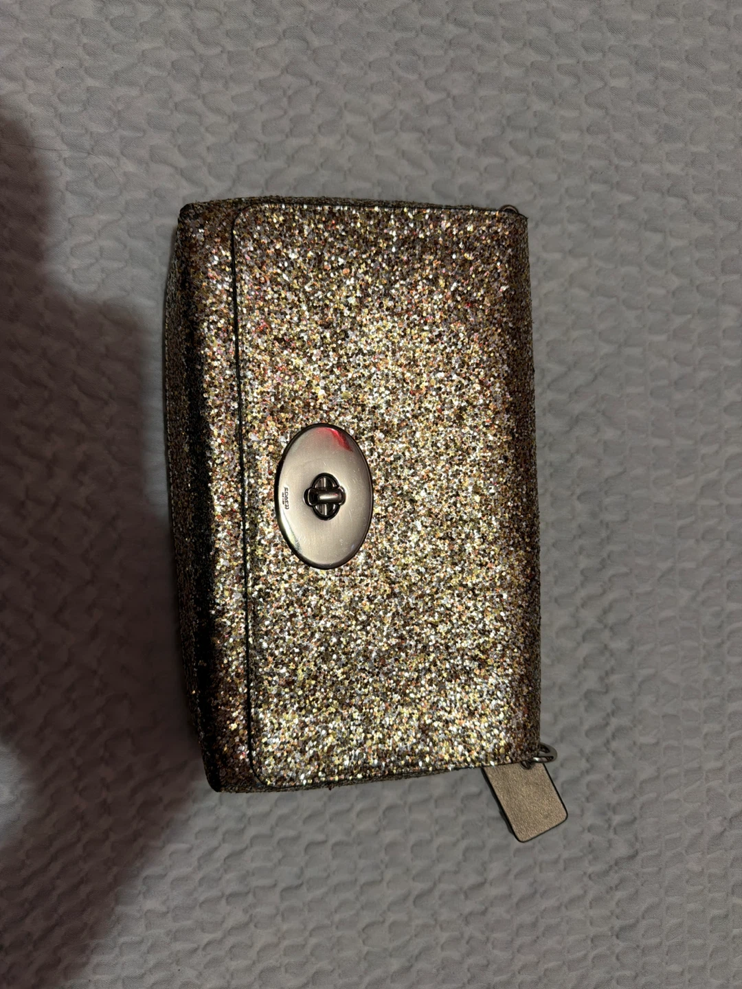 Coach Metallic Glitter Wristlet