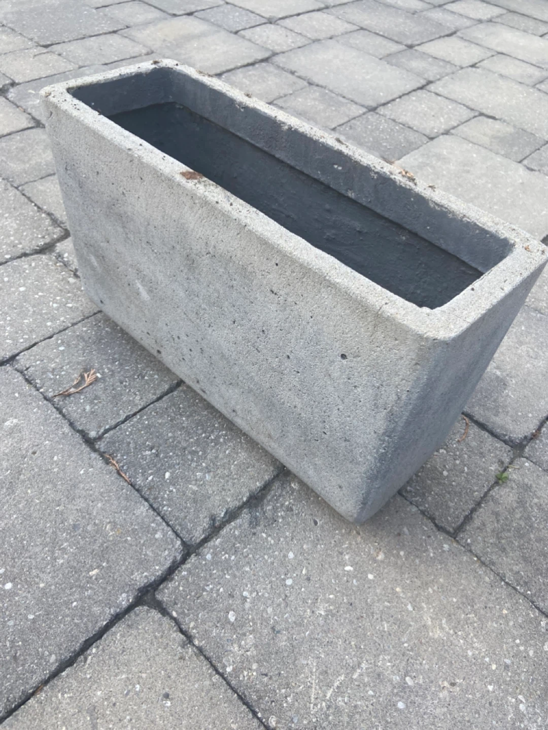 Rectangular Concrete Planters x 4