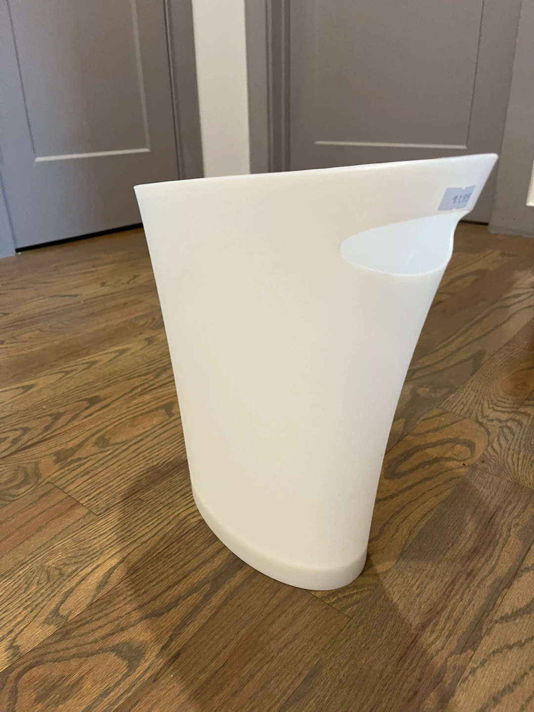 White Plastic Waste Basket