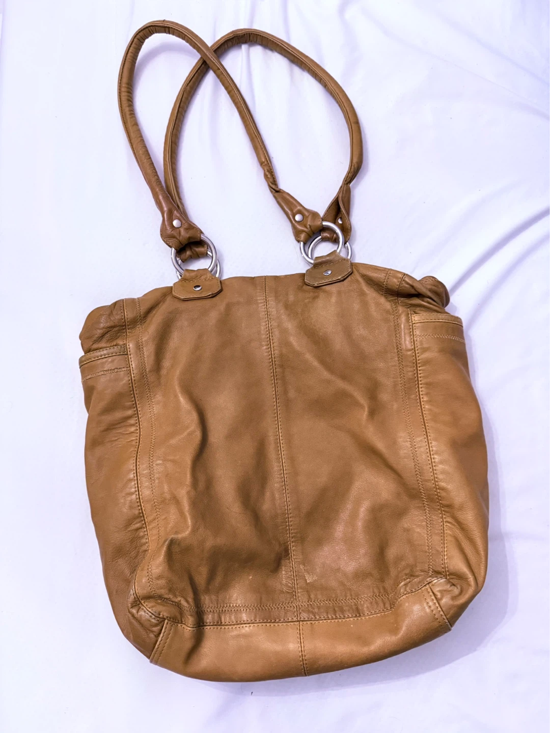 Danier Genuine Leather Shoulder Bag - Tan - photo 3