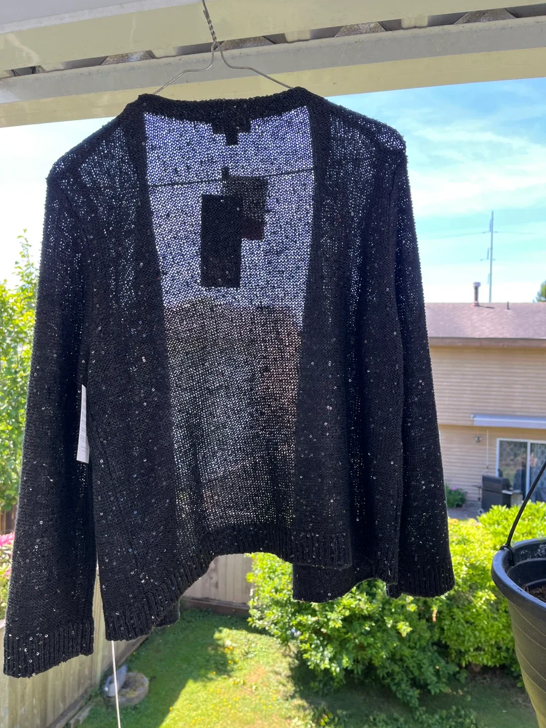 Jones New York Black Sequin Cardigan - photo 4