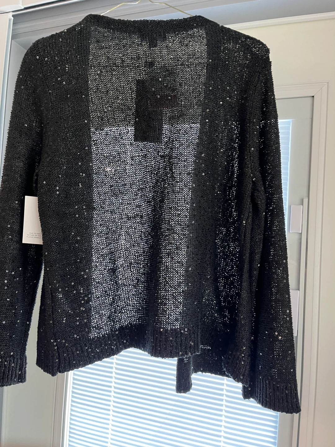 Jones New York Black Sequin Cardigan - photo 2