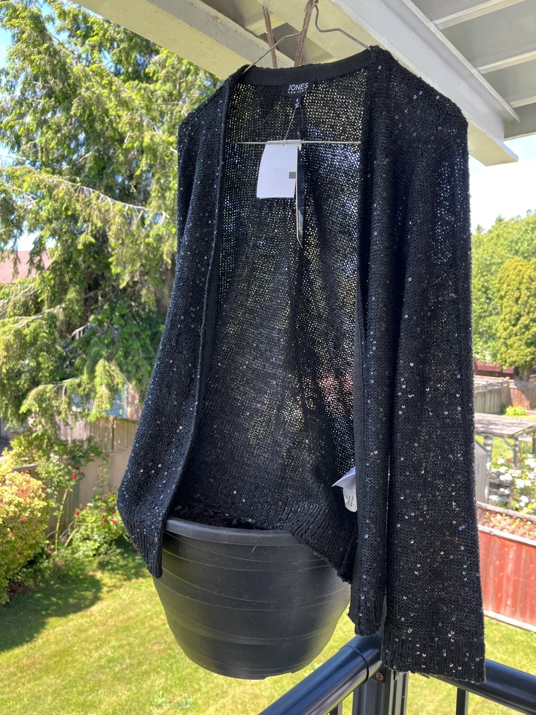 Jones New York Black Sequin Cardigan - photo 5