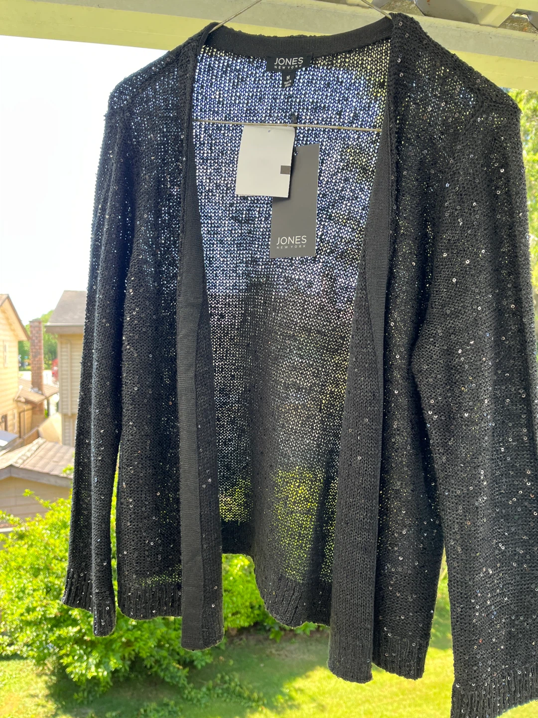 Jones New York Black Sequin Cardigan - photo 3