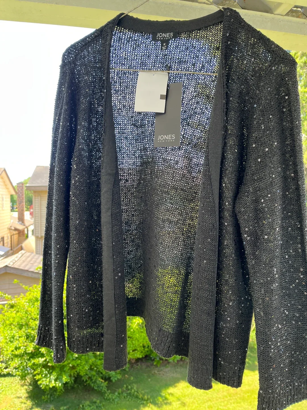 Jones New York Black Sequin Cardigan - photo 3
