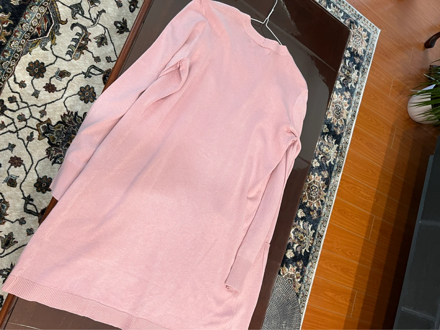 Pink Cardigan with Rhinestone Detail - Size M - photo 2