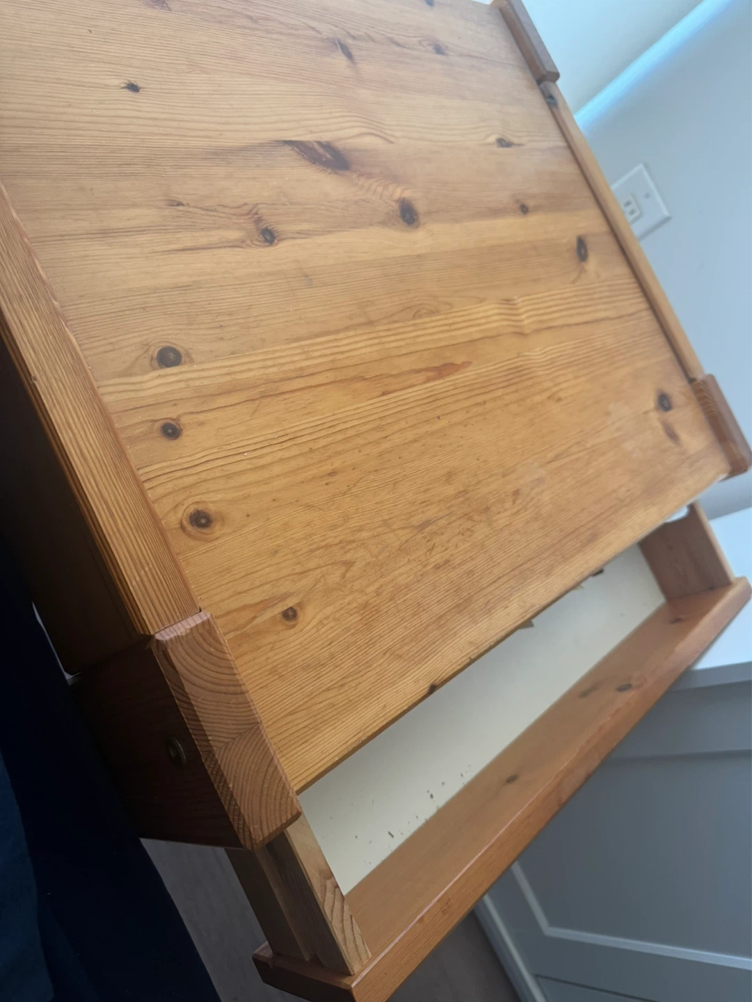 Wooden Desk with Drawer - photo 2