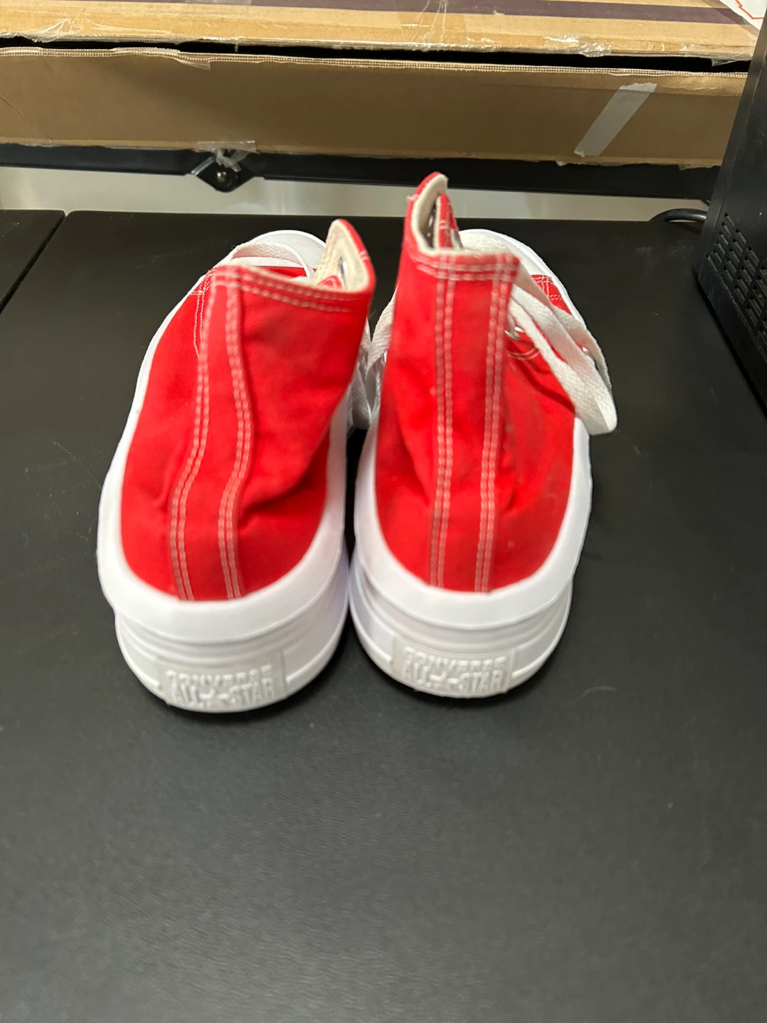 Converse All Star High Top Platform Shoes - Red - photo 4