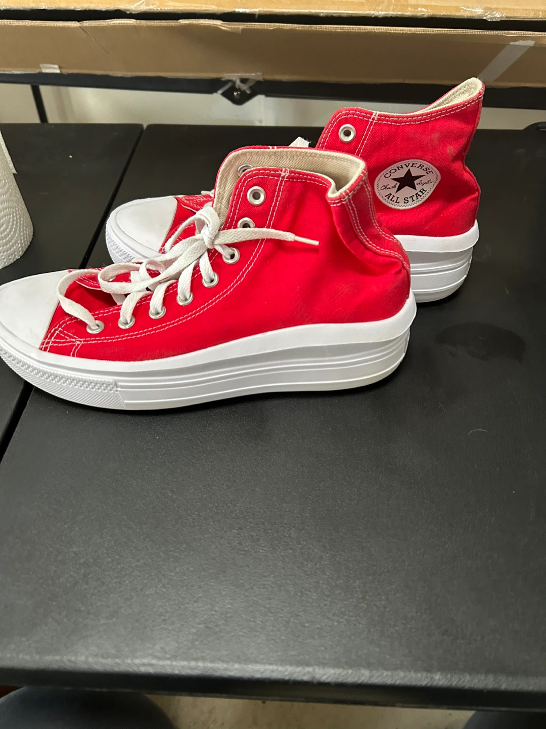 Converse All Star High Top Platform Shoes - Red - photo 2