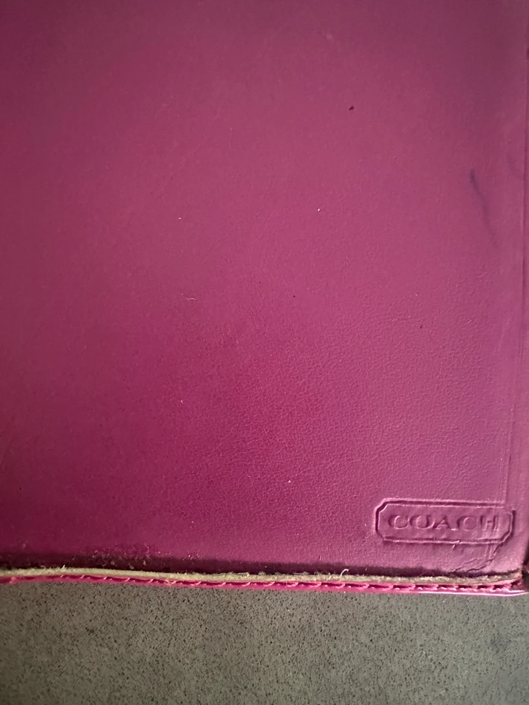 Coach Pink Patent Leather C Monogram Card Holder - photo 2