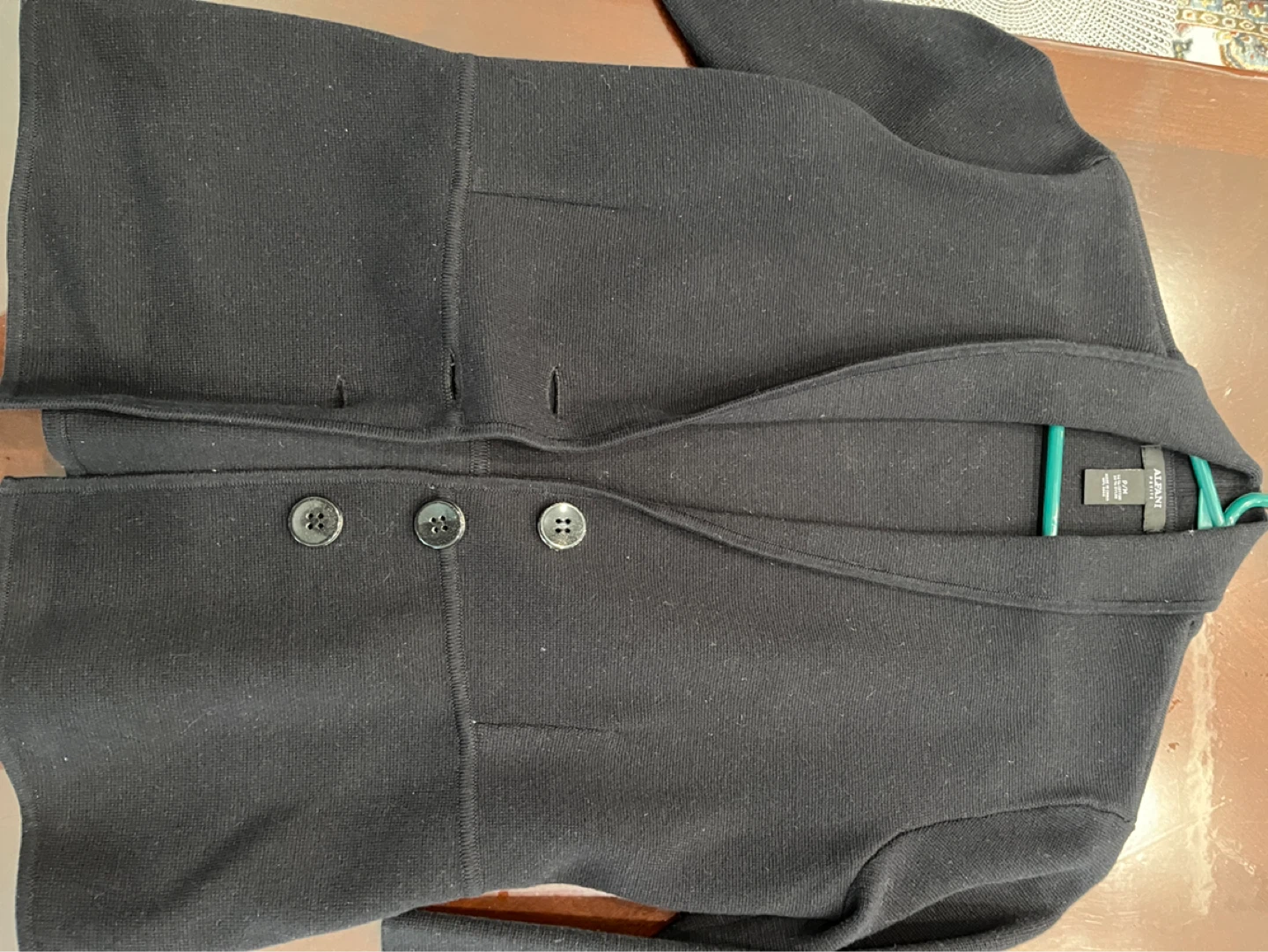 Alfani Black Button-Up Cardigan