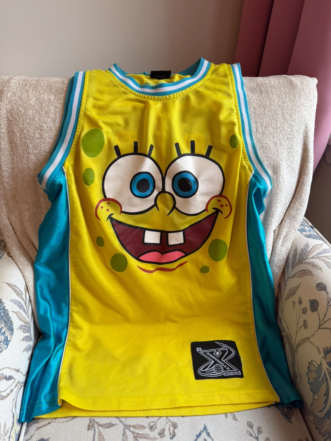 SpongeBob SquarePants Basketball Jersey Size S/P - photo 3